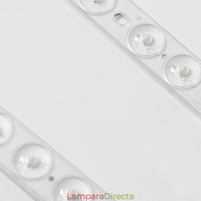 Lámpara de techo rectangular empalmada con luz de techo moderna