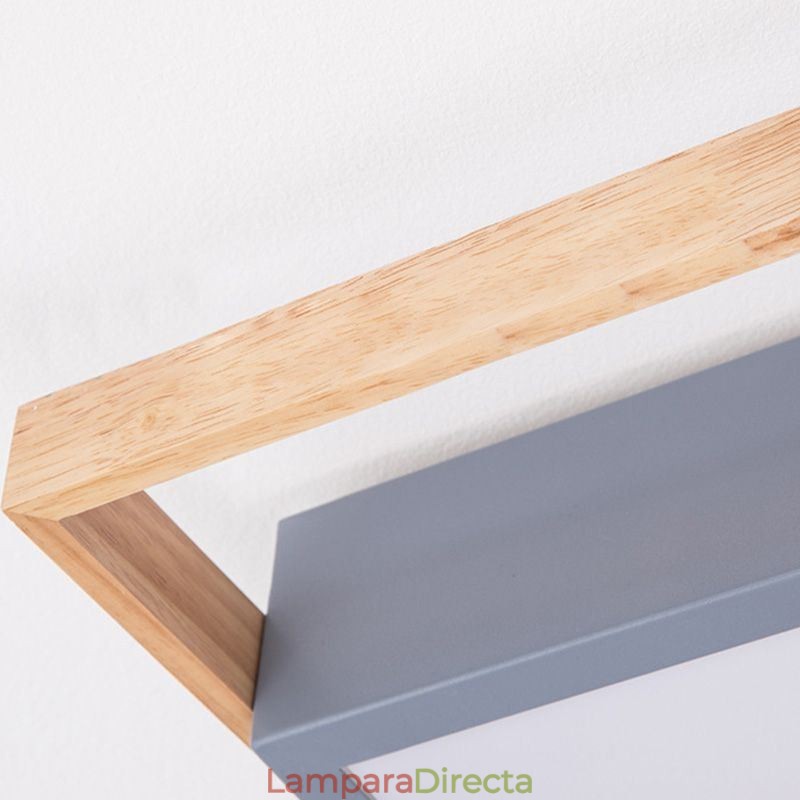 Lámpara de techo rectangular empalmada con luz de techo moderna