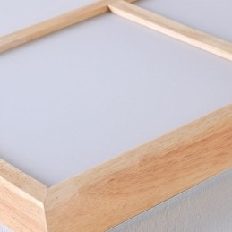 Lámpara de techo acrílica japonesa con diseño geométrico de madera