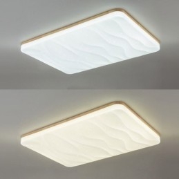 Lámpara de techo rectangular corrugada de acrílico japonés