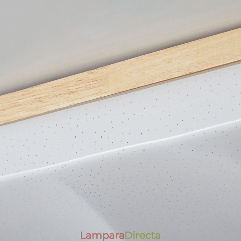 Lámpara de techo rectangular corrugada de acrílico japonés