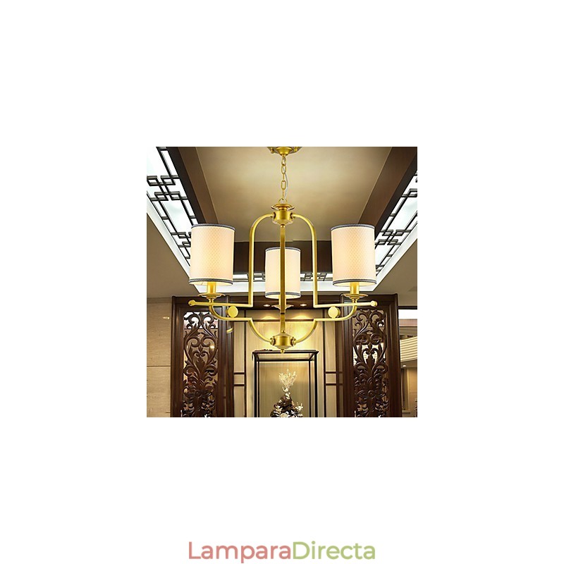 Lámpara de araña de metal moderna y contemporánea