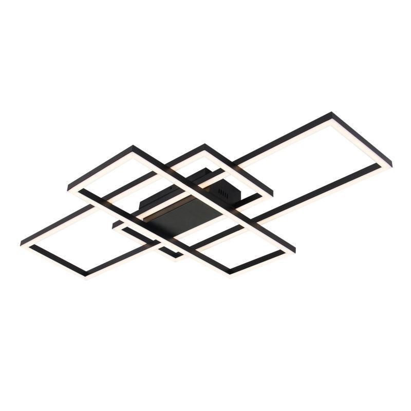 Lámpara de techo moderna con diseño geométrico cuadrado