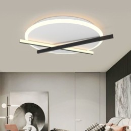 Lámpara de techo con diseño de reloj artístico de luz de techo nórdica