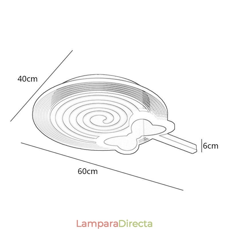 Lámpara de techo moderna Lollipop Lámpara de techo para niños