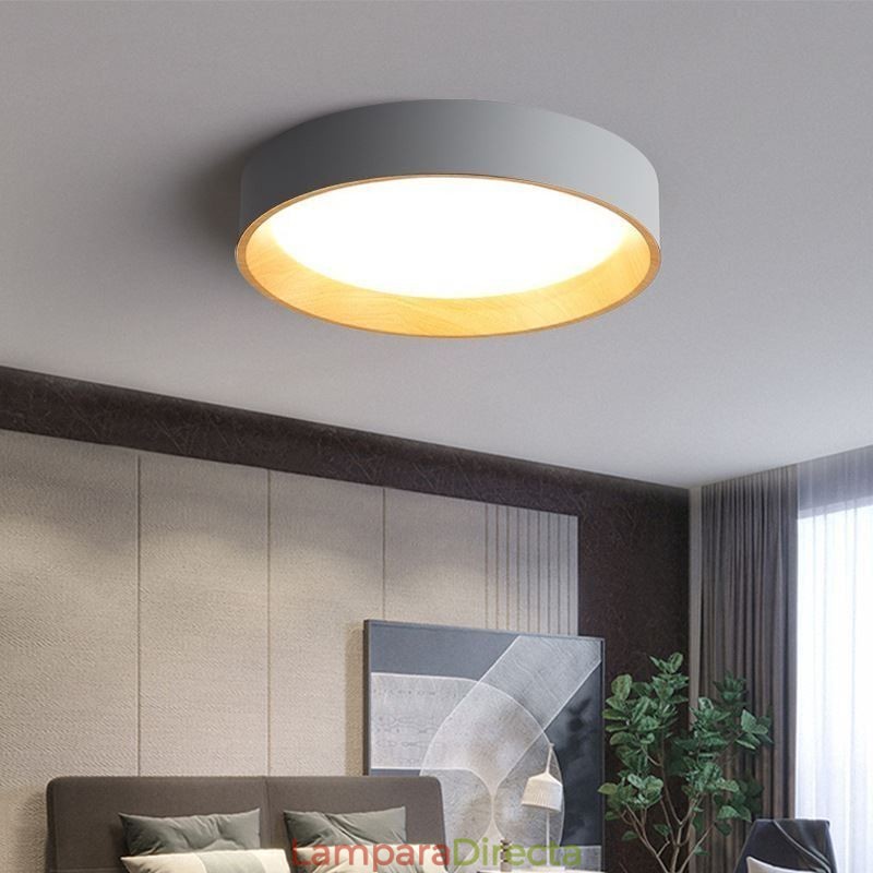 Lámpara de techo moderna minimalista con panel empotrado