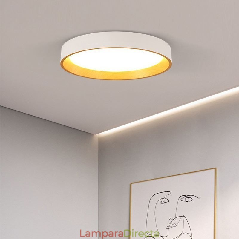 Lámpara de techo moderna minimalista con panel empotrado
