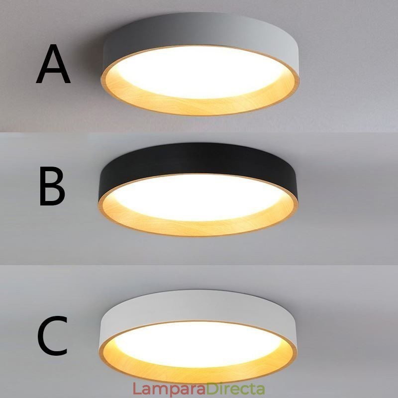 Lámpara de techo moderna minimalista con panel empotrado