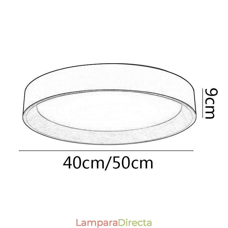 Lámpara de techo moderna minimalista con panel empotrado