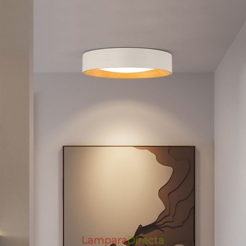 Lámpara de techo moderna minimalista con panel empotrado