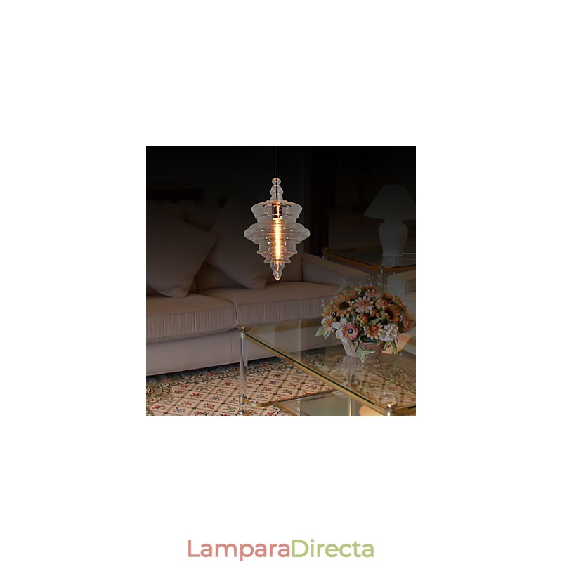 Lámpara colgante moderna con 1 luz