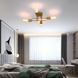 Lámpara de techo empotrada con portalámparas de 4 luces