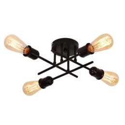 Lámpara de techo empotrada con portalámparas de 4 luces