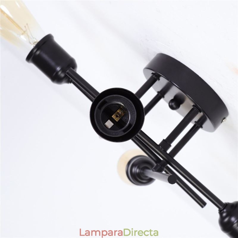 Lámpara de techo empotrada con portalámparas de 4 luces