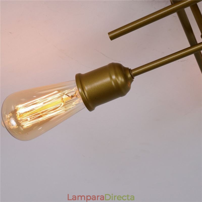 Lámpara de techo empotrada con portalámparas de 4 luces