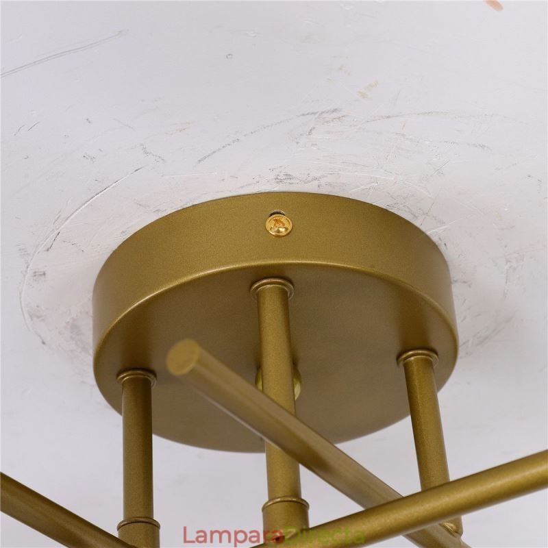 Lámpara de techo empotrada con portalámparas de 4 luces