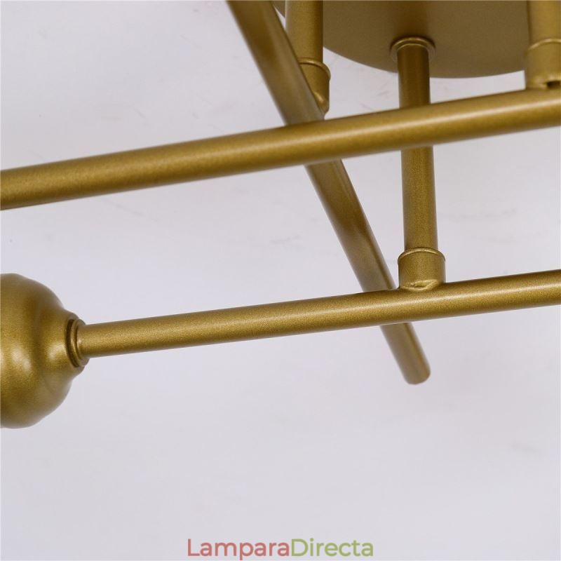 Lámpara de techo empotrada con portalámparas de 4 luces