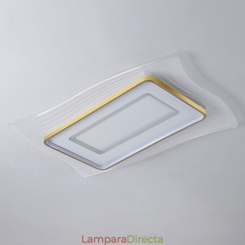 Lámpara de techo moderna empotrada de forma cuadrada