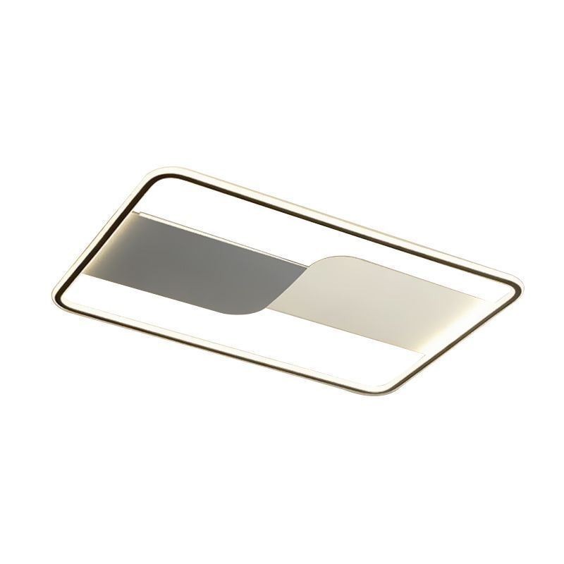 Lámparas de techo modernas rectangulares empotradas, 90 x 60 cm
