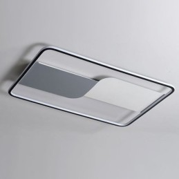 Lámparas de techo modernas rectangulares empotradas, 90 x 60 cm