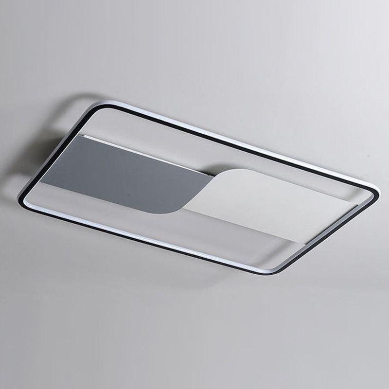 Lámparas de techo modernas rectangulares empotradas, 90 x 60 cm