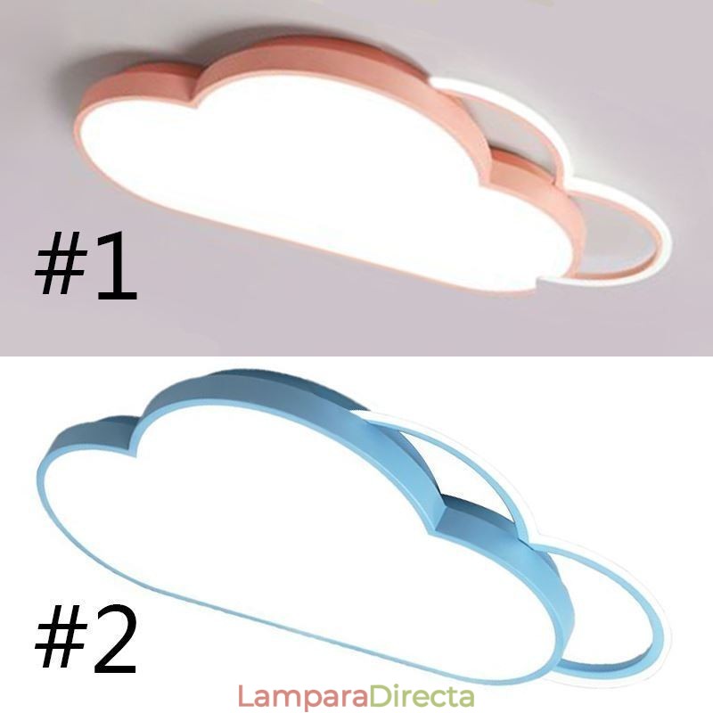 Lámpara de techo empotrada con forma de nube de luces modernas