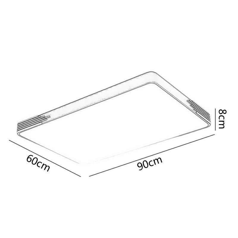 Lámpara de techo empotrada moderna Lámpara de techo rectangular