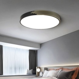 Lámpara de techo empotrada moderna con iluminación circular