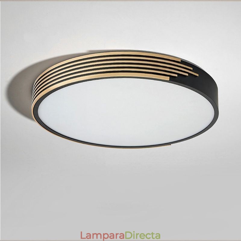 Lámpara de techo empotrada moderna con iluminación circular