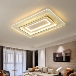 Lámpara de techo rectangular empotrada minimalista de acrílico ultrafino