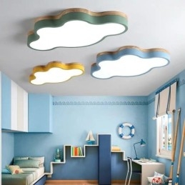 Lámpara de techo empotrada moderna y creativa de acrílico con forma de nube para niños