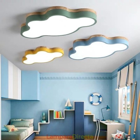 Lámpara de techo empotrada moderna y creativa de acrílico con forma de nube para niños Lámpara de techo empotrada moderna y creativa de acrílico con forma de nube para niños