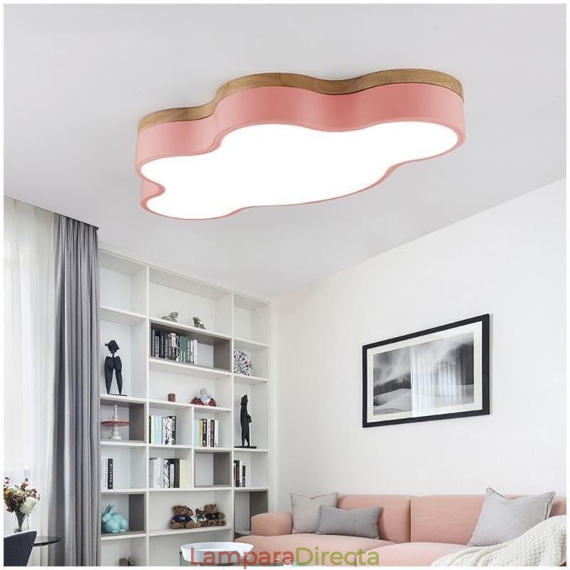 Lámpara de techo empotrada moderna y creativa de acrílico con forma de nube para niños