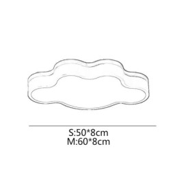 Lámpara de techo empotrada moderna y creativa de acrílico con forma de nube para niños