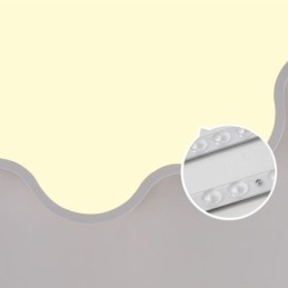 Lámpara de techo empotrada moderna y creativa de acrílico con forma de nube para niños
