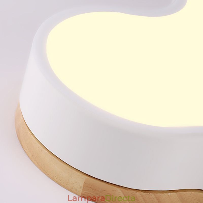 Lámpara de techo empotrada moderna y creativa de acrílico con forma de nube para niños