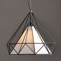 Lámpara de araña de 1 luz, estilo artístico simple, chapado en acero inoxidable.