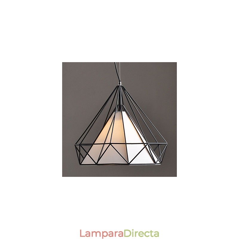 Lámpara de araña de 1 luz, estilo artístico simple, chapado en acero inoxidable.