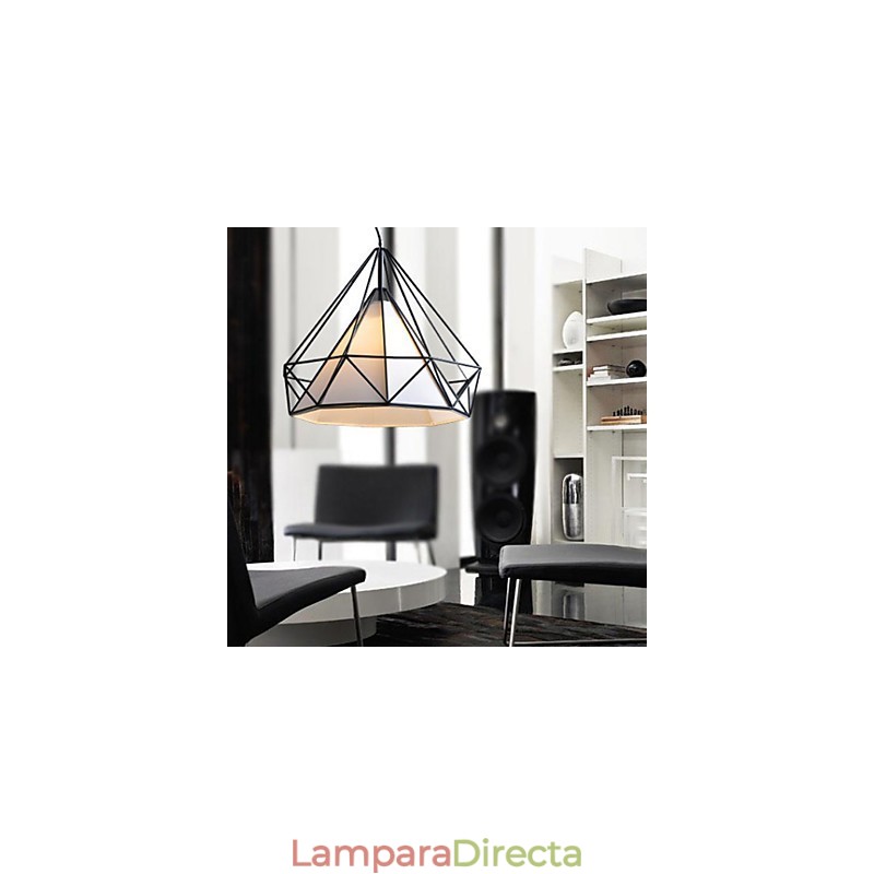 Lámpara de araña de 1 luz, estilo artístico simple, chapado en acero inoxidable.