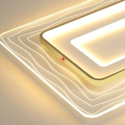 Lámpara de techo rectangular empotrada minimalista de acrílico ultrafino