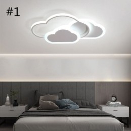 Lámpara de techo empotrada con forma de nube y luces acrílicas creativas modernas