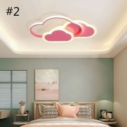 Lámpara de techo empotrada con forma de nube y luces acrílicas creativas modernas