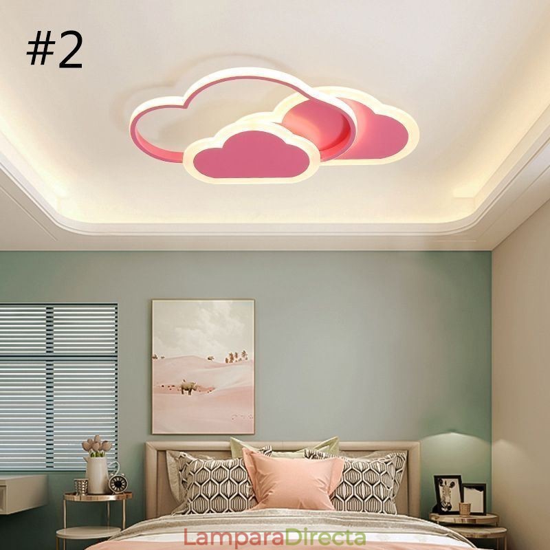 Lámpara de techo empotrada con forma de nube y luces acrílicas creativas modernas
