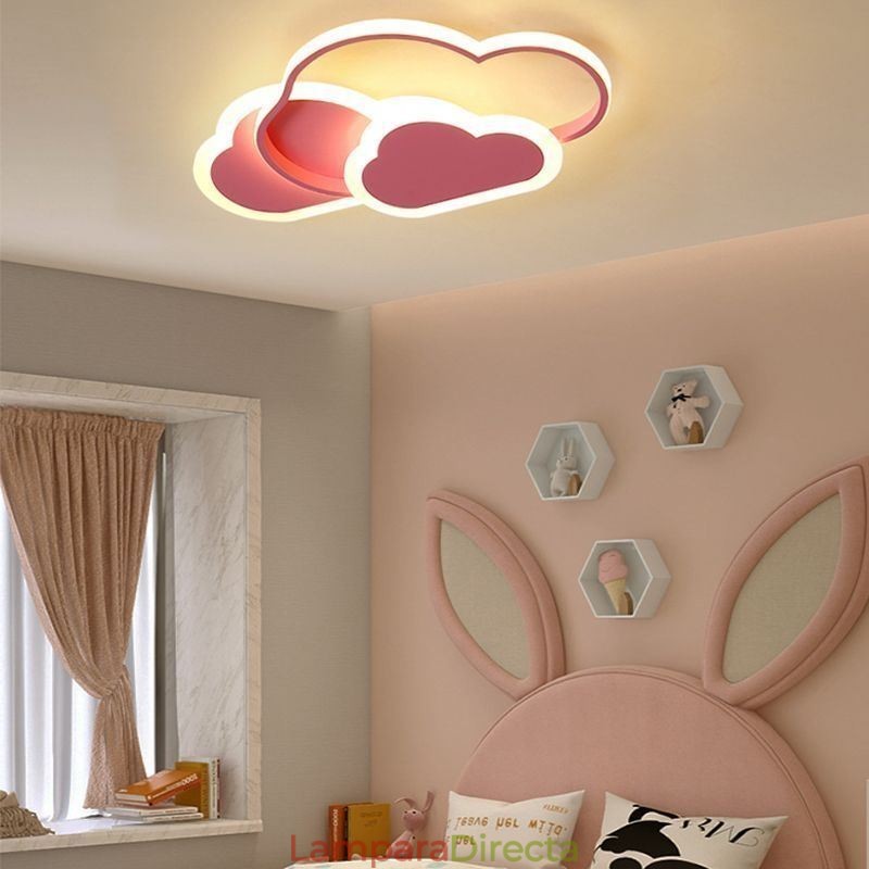 Lámpara de techo empotrada con forma de nube y luces acrílicas creativas modernas
