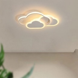Lámpara de techo empotrada con forma de nube y luces acrílicas creativas modernas