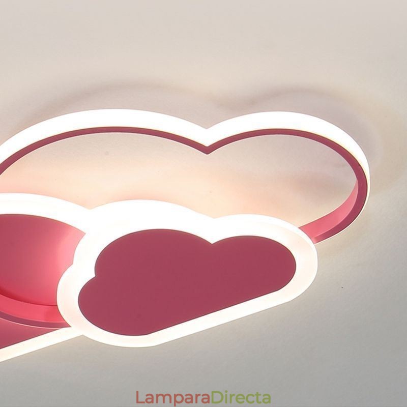 Lámpara de techo empotrada con forma de nube y luces acrílicas creativas modernas