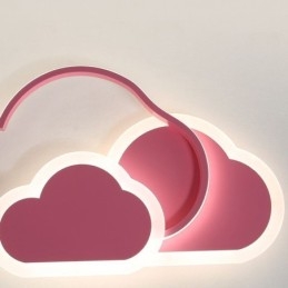Lámpara de techo empotrada con forma de nube y luces acrílicas creativas modernas