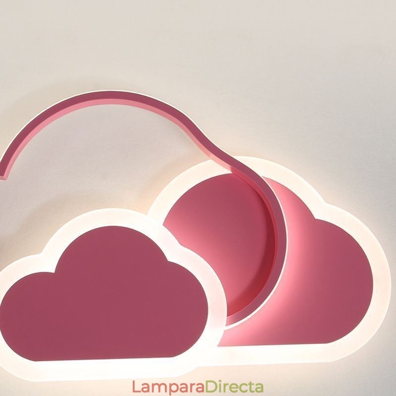 Lámpara de techo empotrada con forma de nube y luces acrílicas creativas modernas