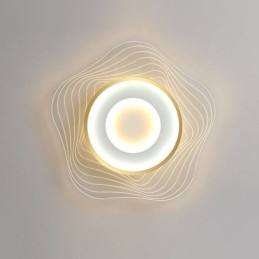 Lámpara de techo creativa moderna empotrada con forma de estrella de 36 W