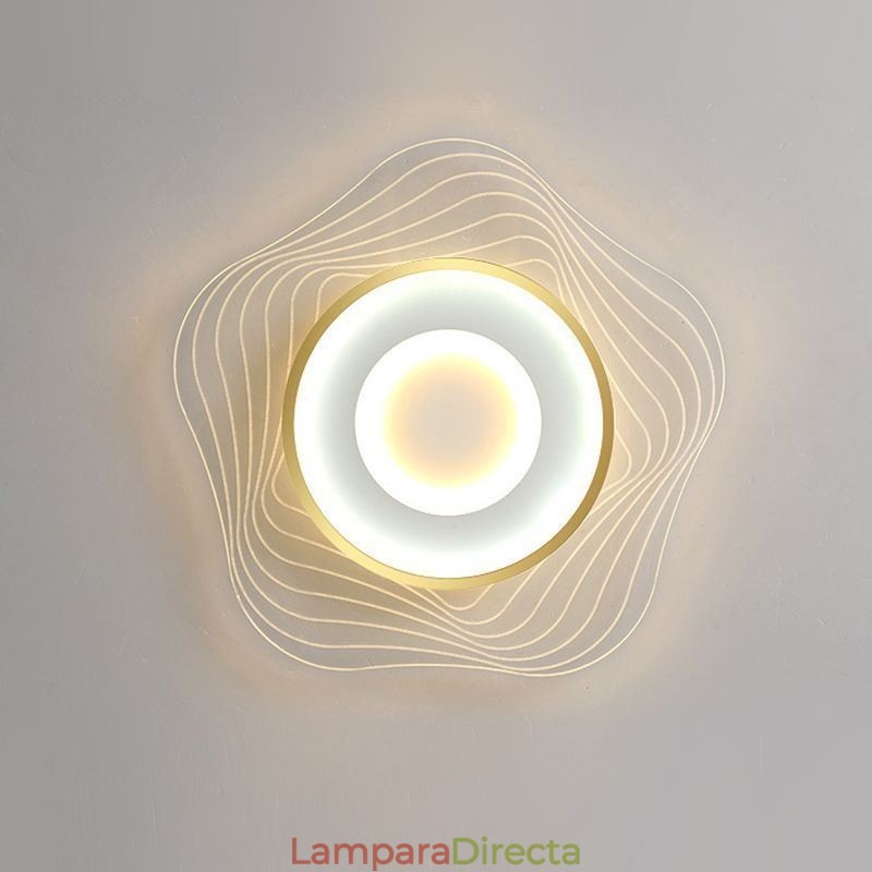 Lámpara de techo creativa moderna empotrada con forma de estrella de 36 W